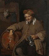 Gabriel Metsu The Old Drinker oil